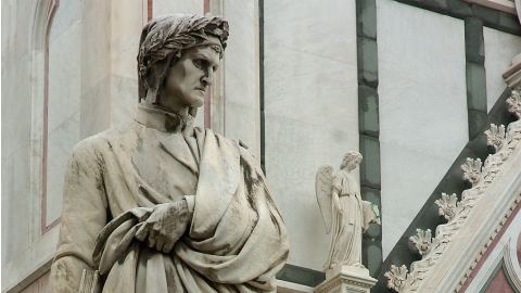 Basilica-Santa-Croce_statua-di-Dante