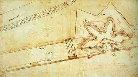 Michelangelo – Studio di fortificazione per la Porta al Prato di Ognissanti,  mostra, firenze