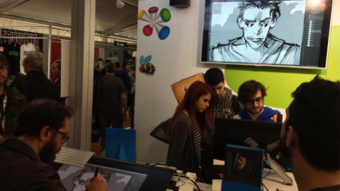 prove di colore a lucca comics