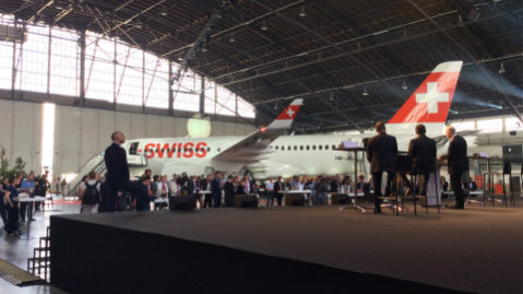 presentazione swiss bombardier cs100